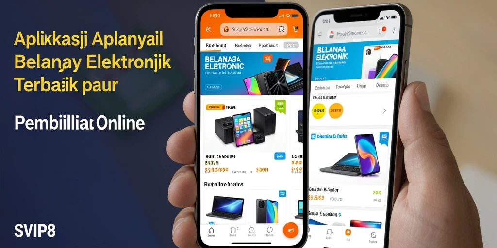 Tampilan antarmuka SVIP8 yang user-friendly untuk belanja Elektronik.