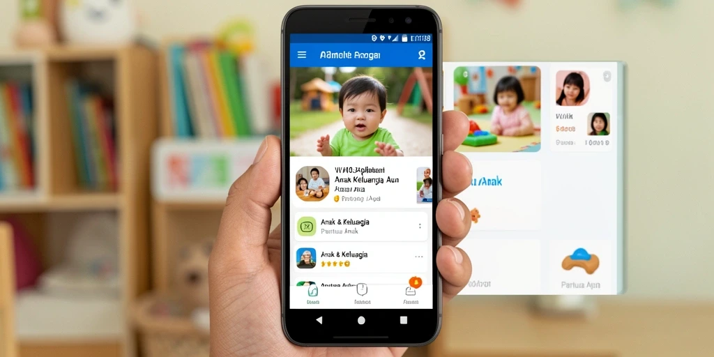 Screenshot VW108 menunjukkan antarmuka pemantauan anak yang intuitif.