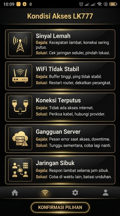 Tampilan link alternatif lk777
